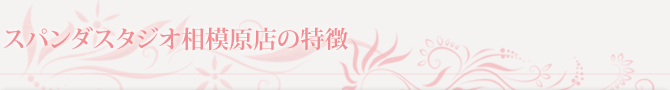 スパンダスタジオ相模原店はここが違う！